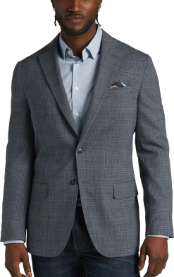 Modern Fit Plaid Sport Coat