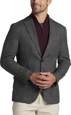 Classic Fit Plaid Sport Coat
