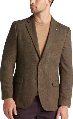 Nautica Modern Fit Herringbone Sport Coat