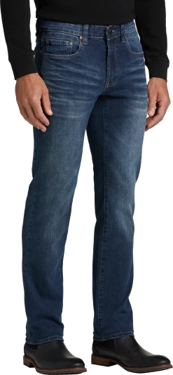 Worn Wash Slub Denim Jeans