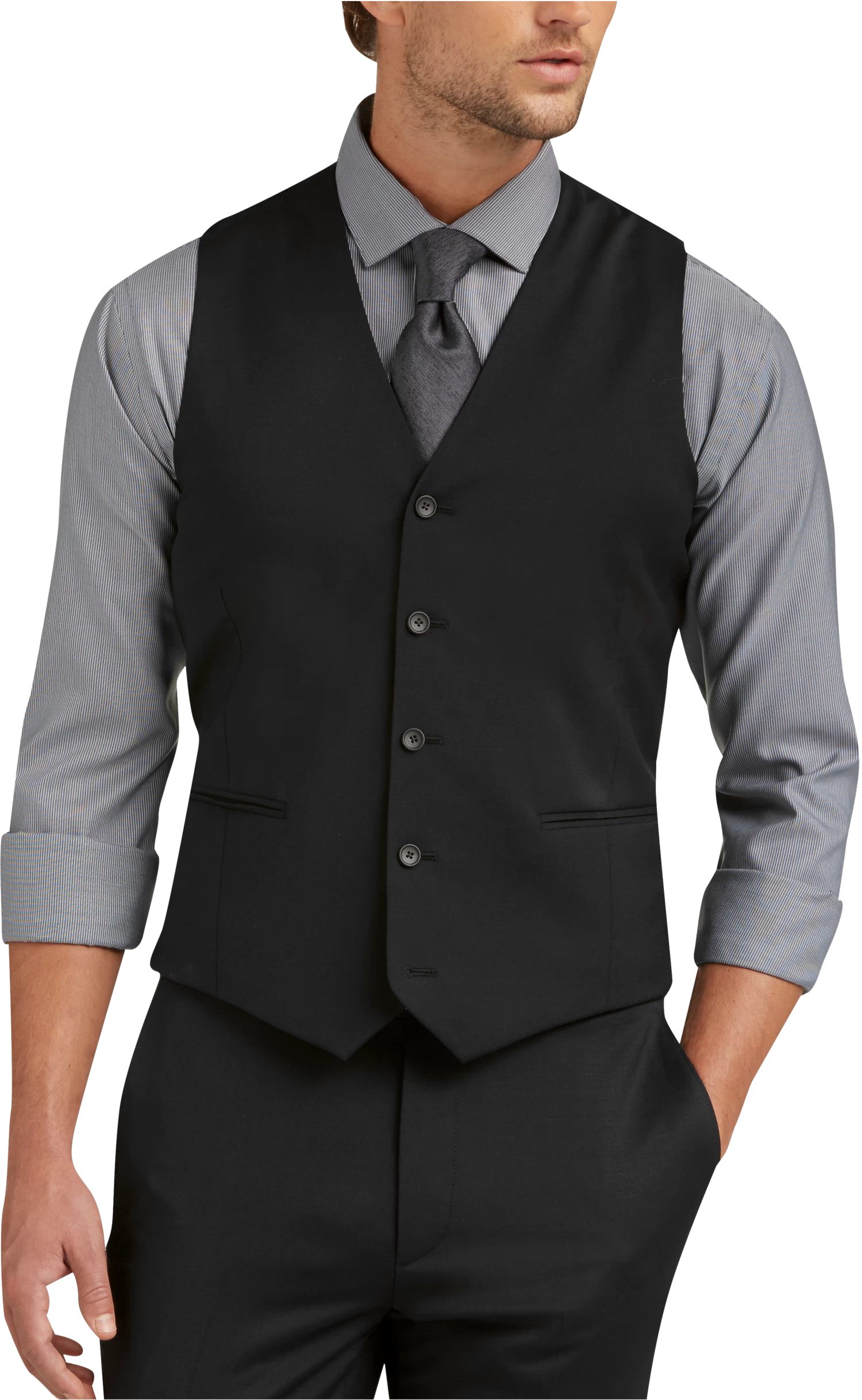 AWEAR-TECH Skinny Fit Suit Separate Vest