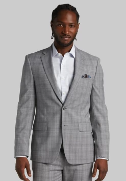 Calvin Klein Slim Fit Suit Separates, Gray Plaid