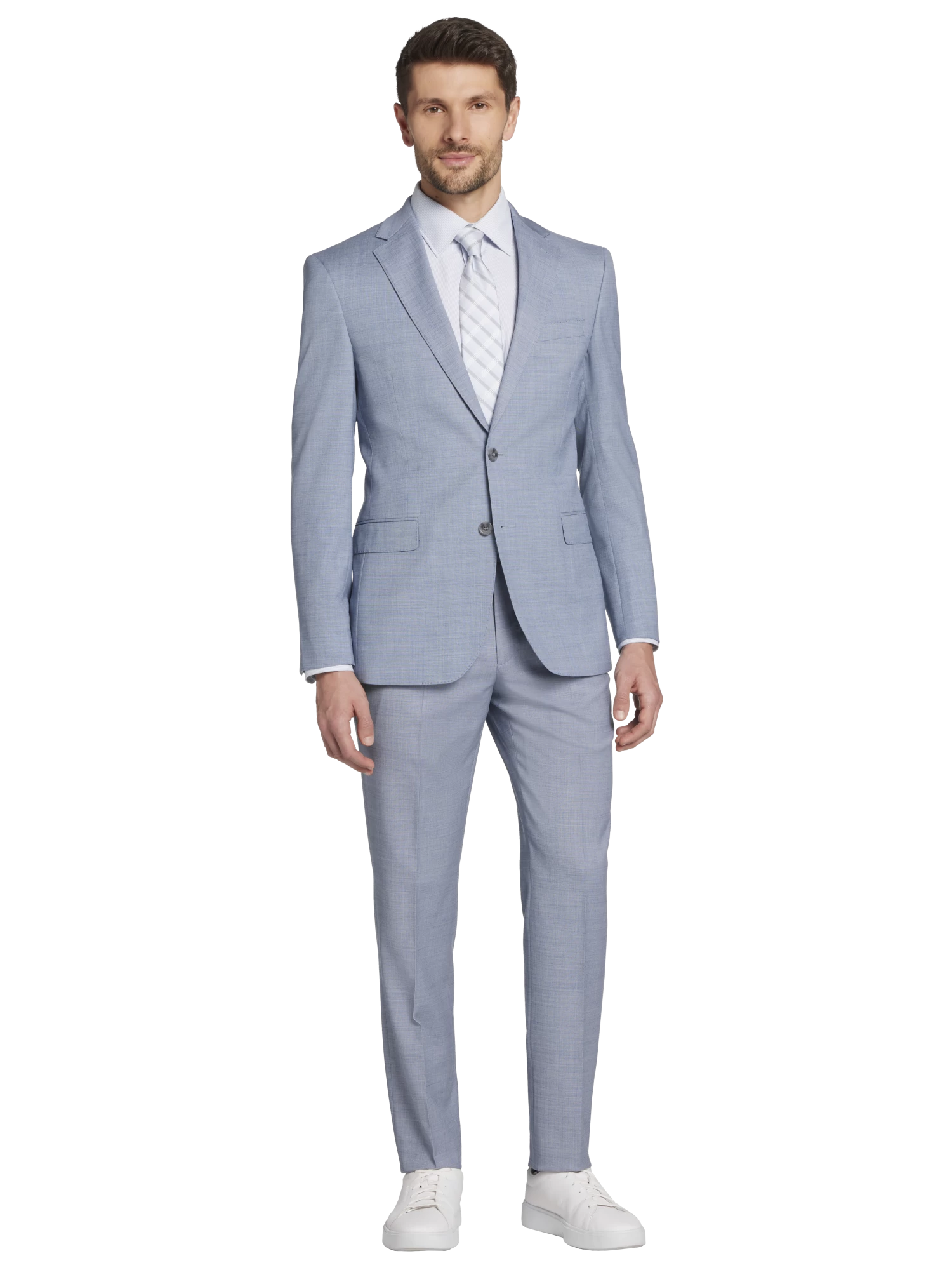 Slim Fit Sharkskin Suit Separates Jacket