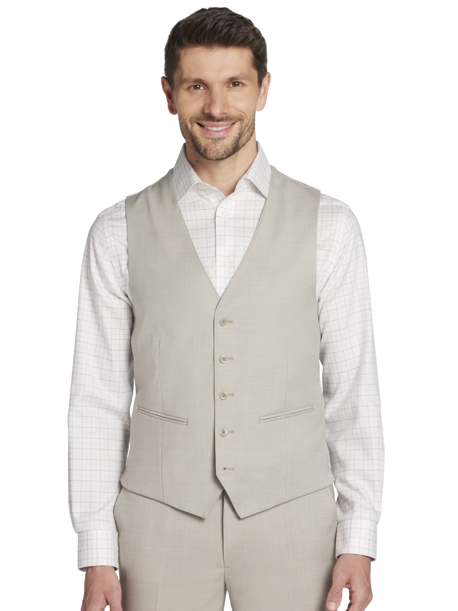 Slim Fit Suit Separates 5-Button Vest