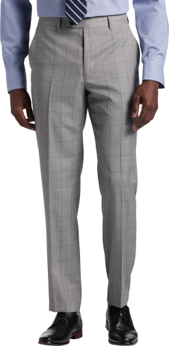 Classic Fit Windowpane Sharkskin Suit Separates Pant