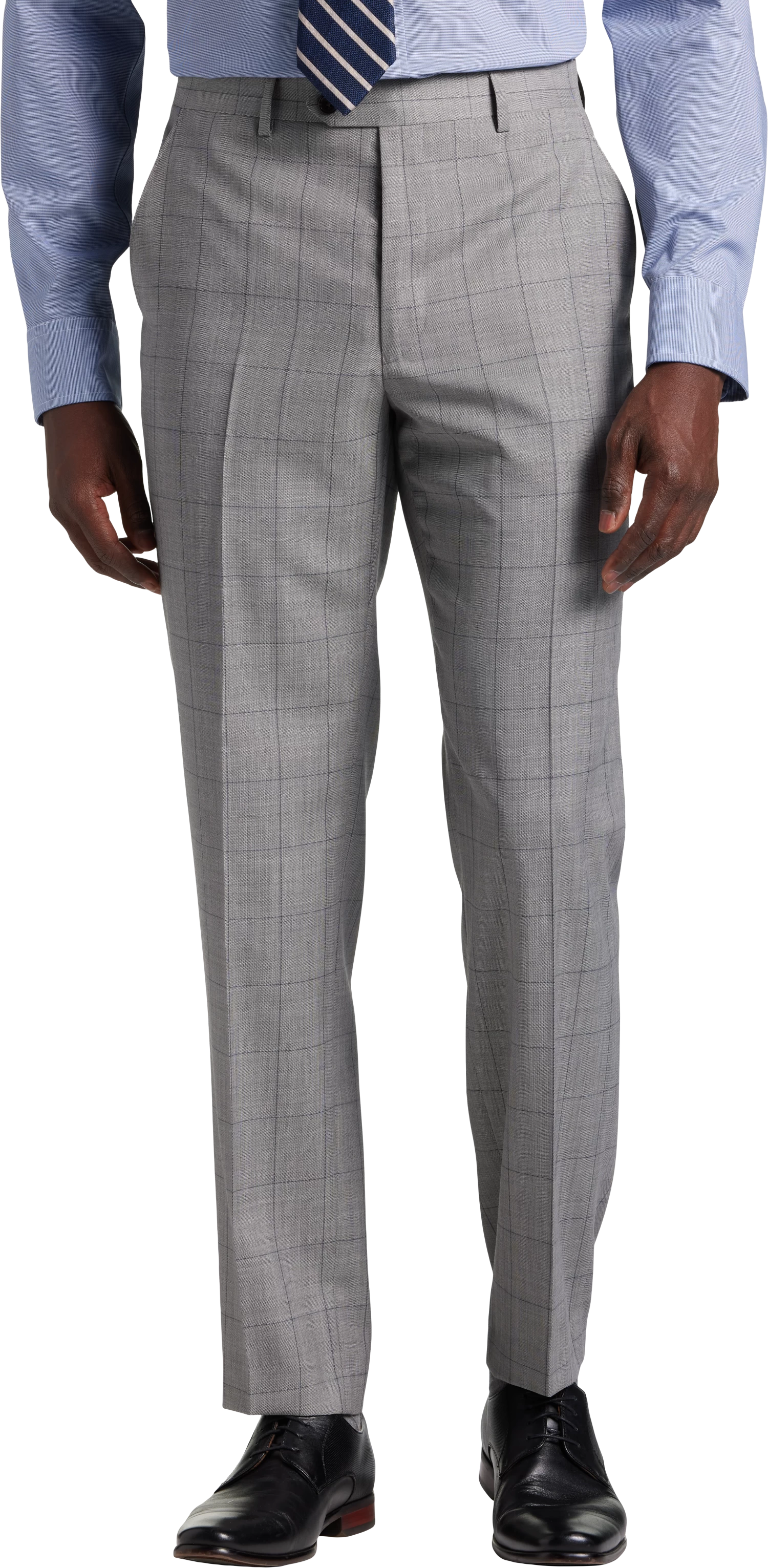 Classic Fit Windowpane Sharkskin Suit Separates Pant