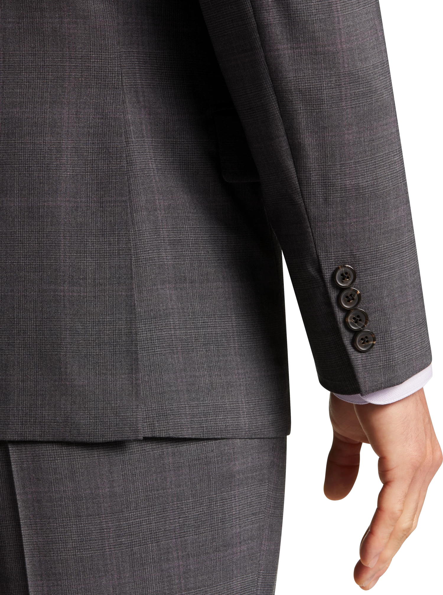 Classic Fit Plaid Suit Separates Jacket - Image 2