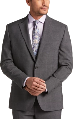 Classic Fit Plaid Suit Separates Jacket