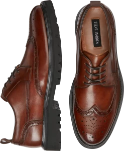 Steve Madden Emeri Lug Wingtip Lace-Up Dress Shoes