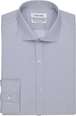 Calvin Klein Skinny Fit Spread Collar Dress Shirt
