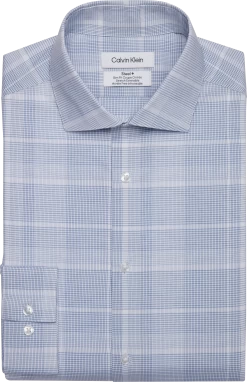 Calvin Klein Slim Fit Plaid Dress Shirt