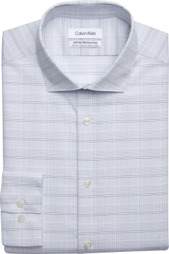 Calvin Klein Infinite Slim Fit Stretch Collar Multi Plaid Dress Shirt