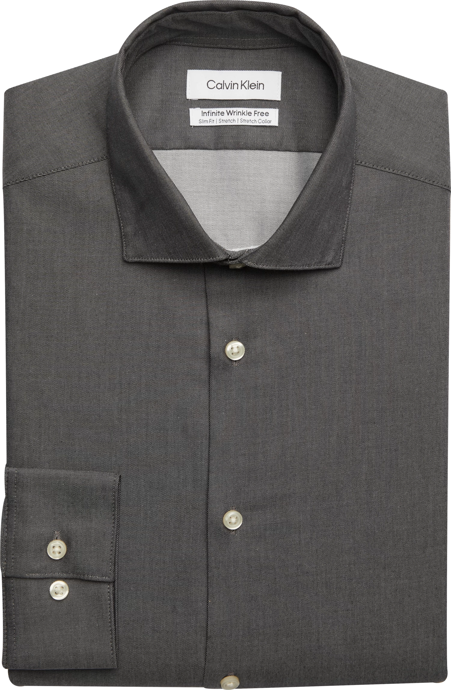 Calvin Klein Infinite Wrinkle Free Slim Fit Twill Dress Shirt