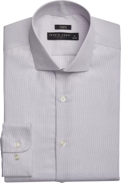 Classic Fit Mini Grid Dress Shirt