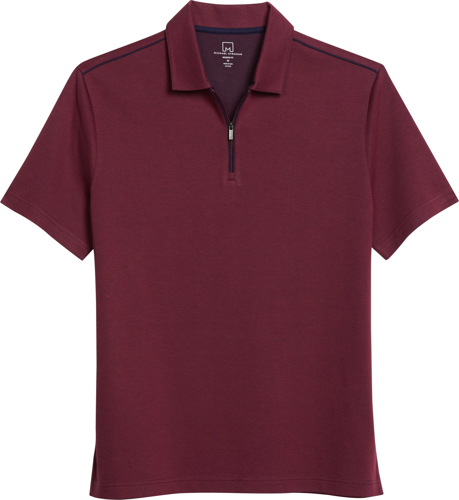 Modern Fit Short Sleeve Zip Polo