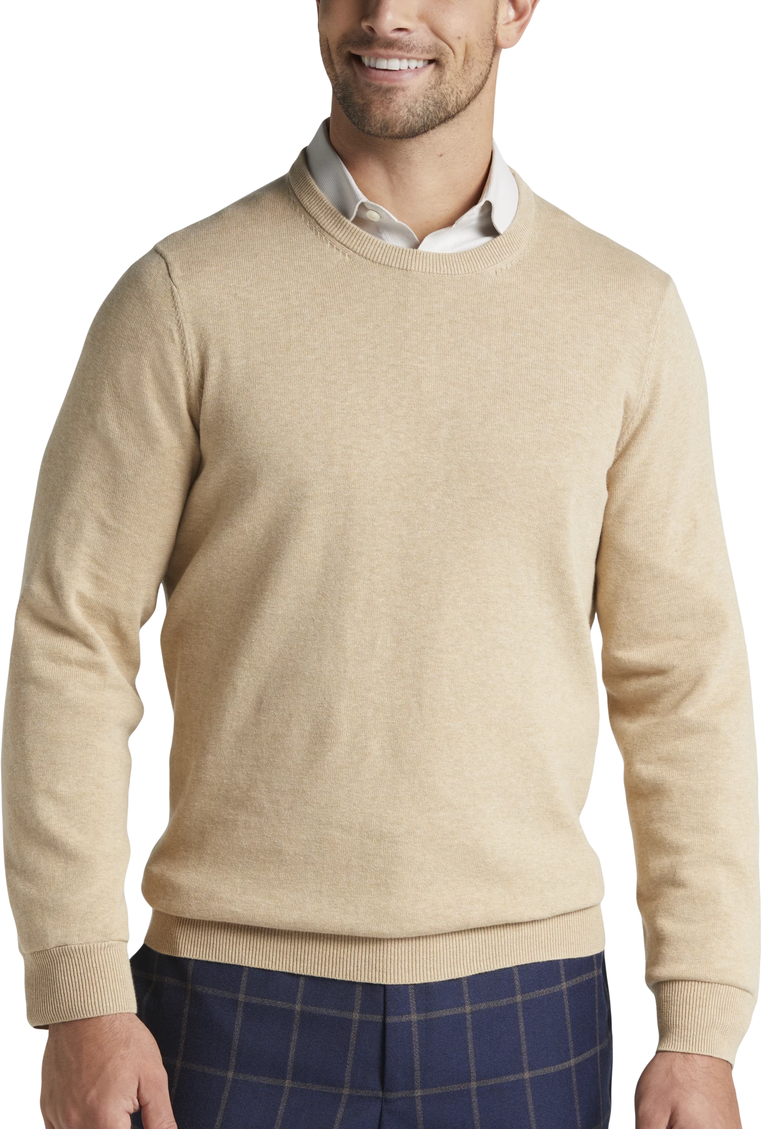 Modern Fit Crew Neck Pima Cotton Sweater