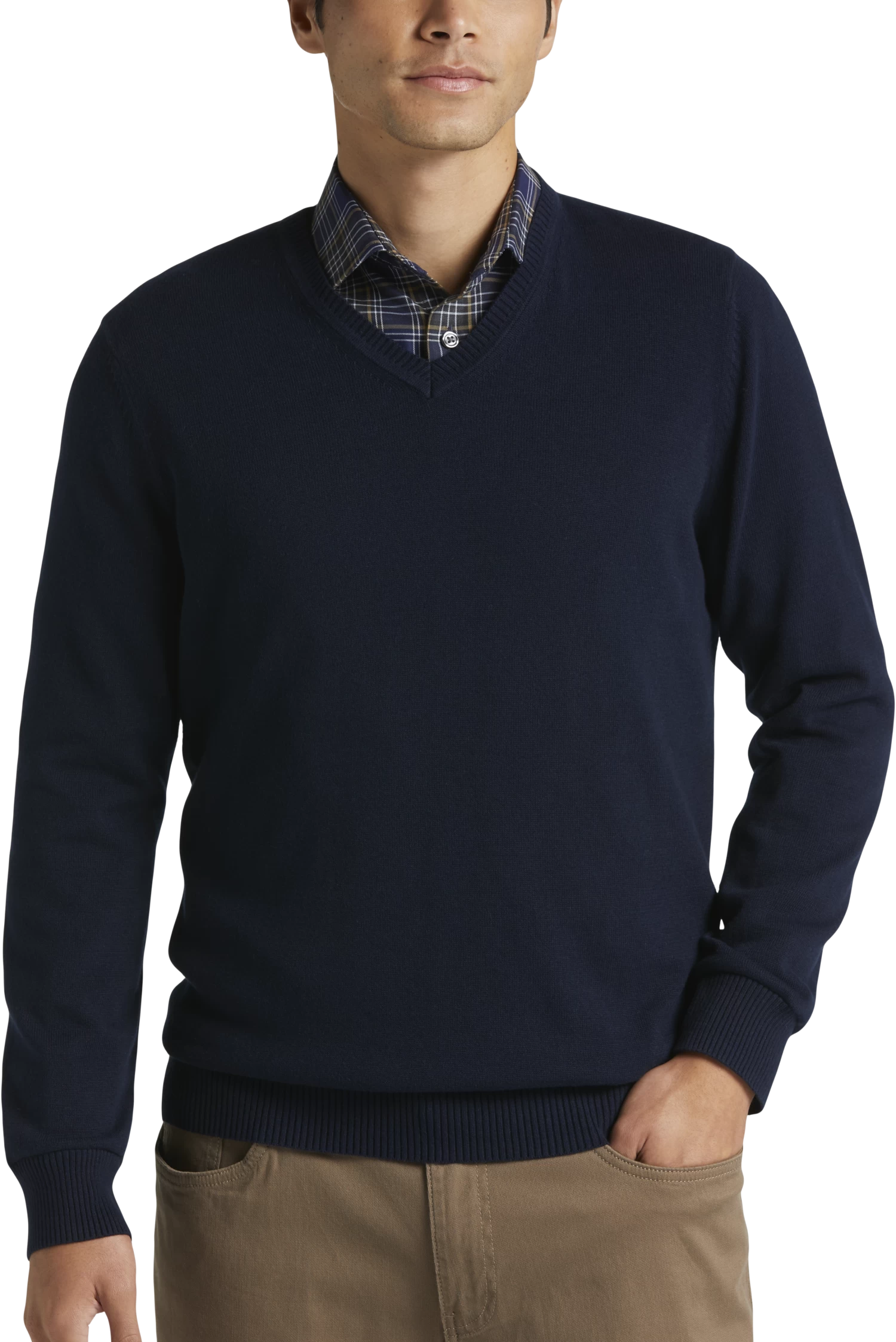 Modern Fit V-Neck Pima Cotton Sweater