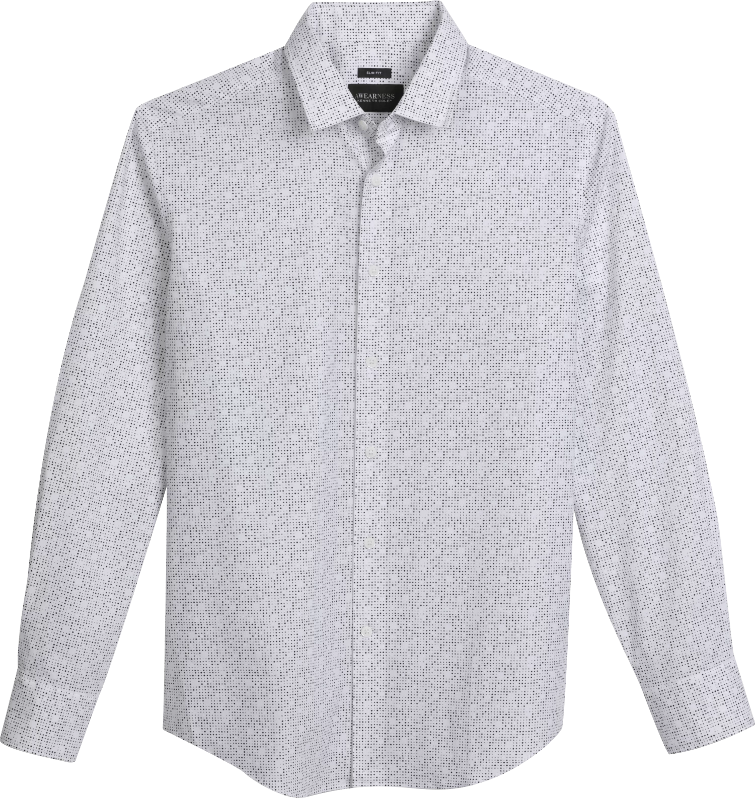 Slim Fit Circle Matrix Sport Shirt