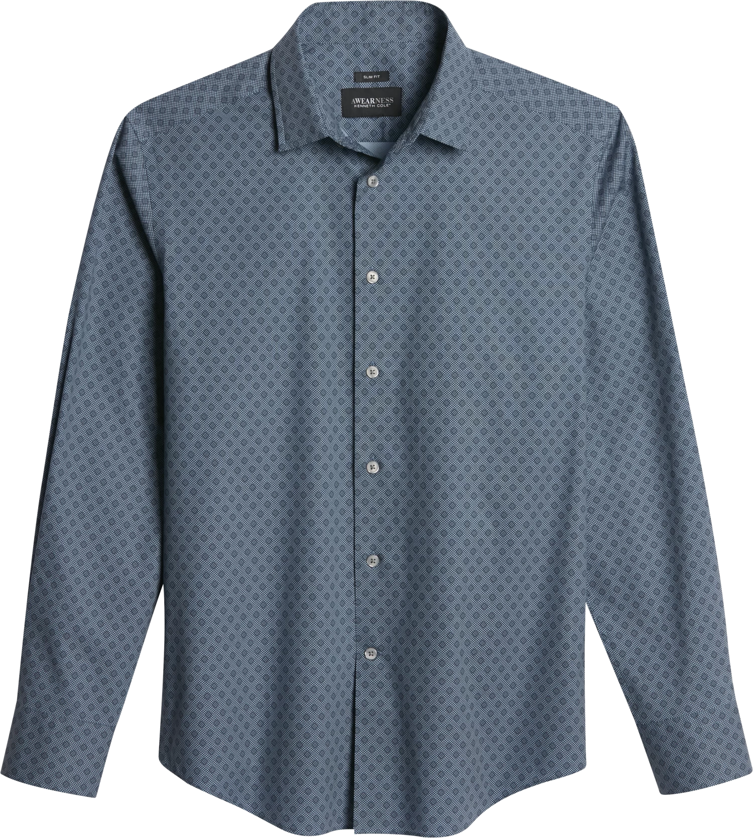Slim Fit Diamond Basketweave Sport Shirt