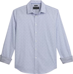 Modern Fit Exploding Abstract Florals Sport Shirt