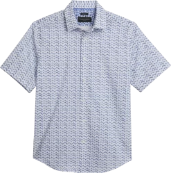 Modern Fit Zigzag Stripe Sport Shirt