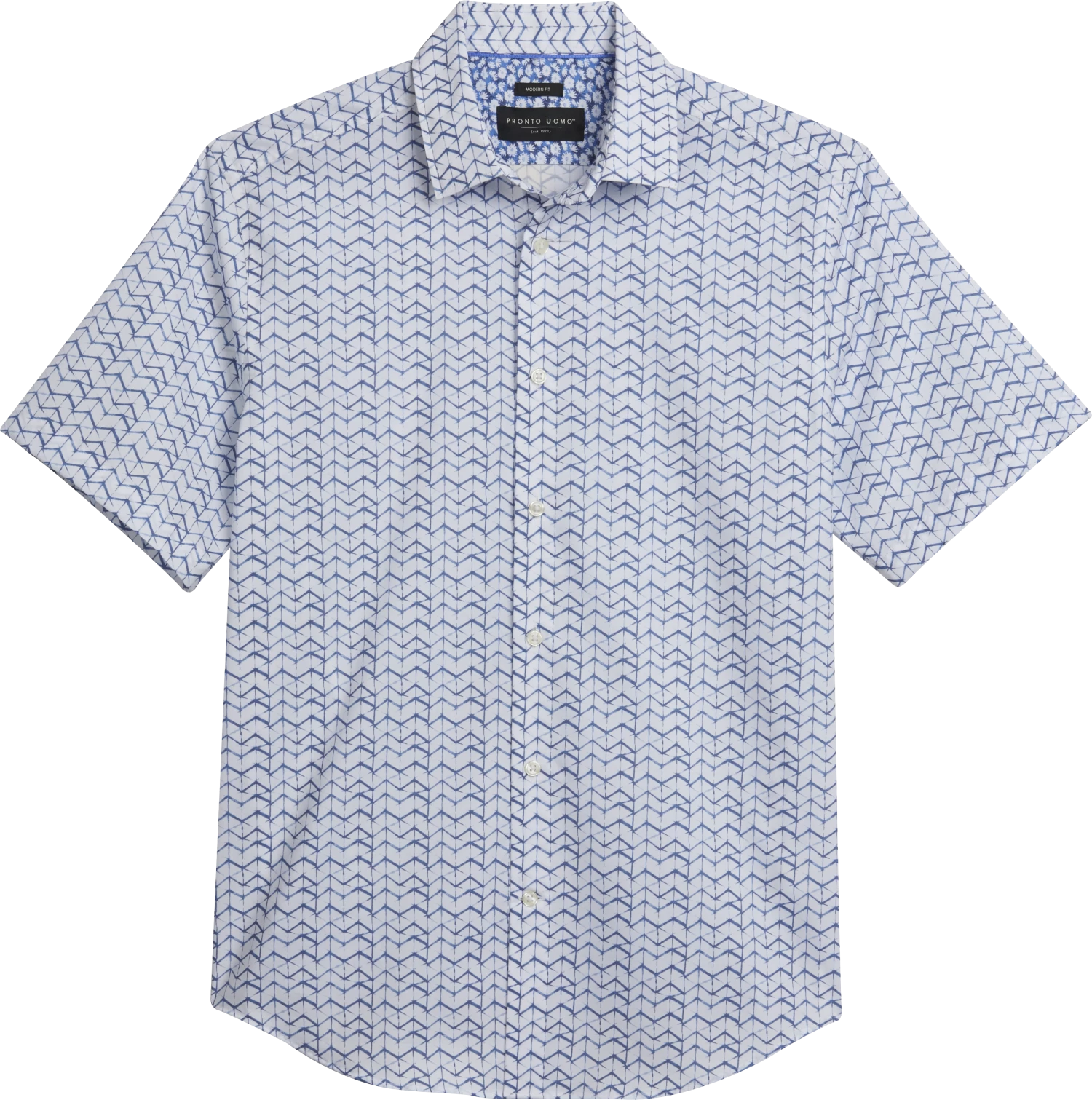 Modern Fit Zigzag Stripe Sport Shirt