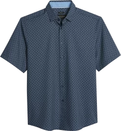 Modern Fit Moroccan Tile Short Sleeve Sport Shirt