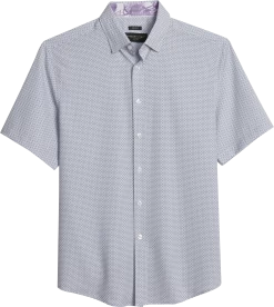 Modern Fit Mini Geo Arrows Short Sleeve Sport Shirt