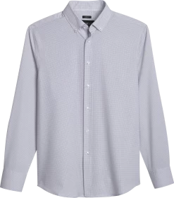 Modern Fit 4-way Stretch Polka Dot Casual Shirt