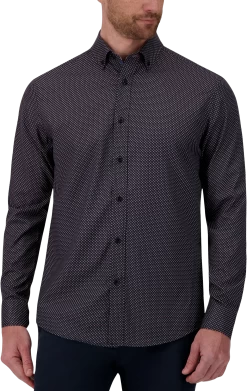 Slim Fit Four-Way Stretch Mini Arrow Casual Shirt