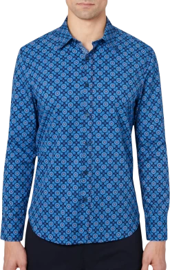 Slim Fit Medallion Casual Shirt