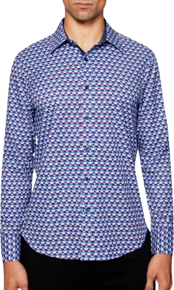 Slim Fit Graphic Casual Shirt