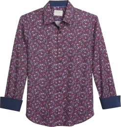 Slim Fit Mini Floral Casual Shirt