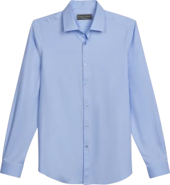 Slim Fit Mini Basketweave Sport Shirt