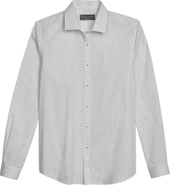 Slim Fit Small Polka Dot Sport Shirt