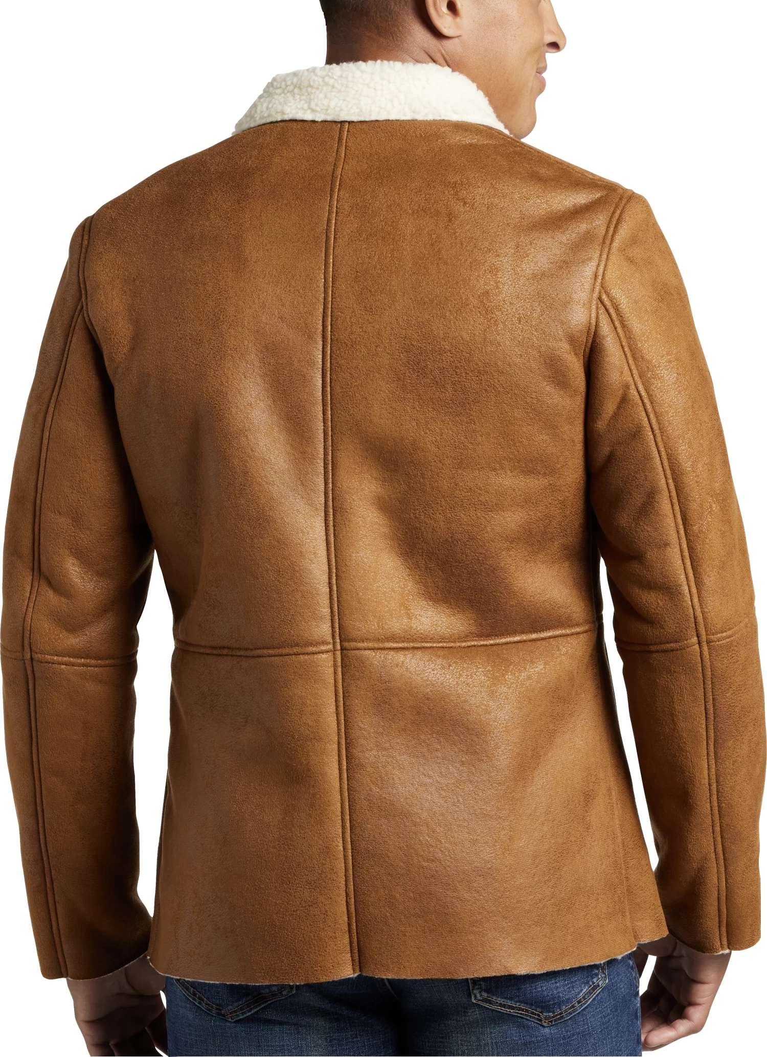 Slim Fit Faux Shearling Blazer - Image 2