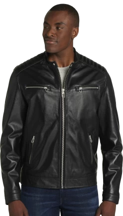 Leonardo Quilted Lambskin Leather Jacket