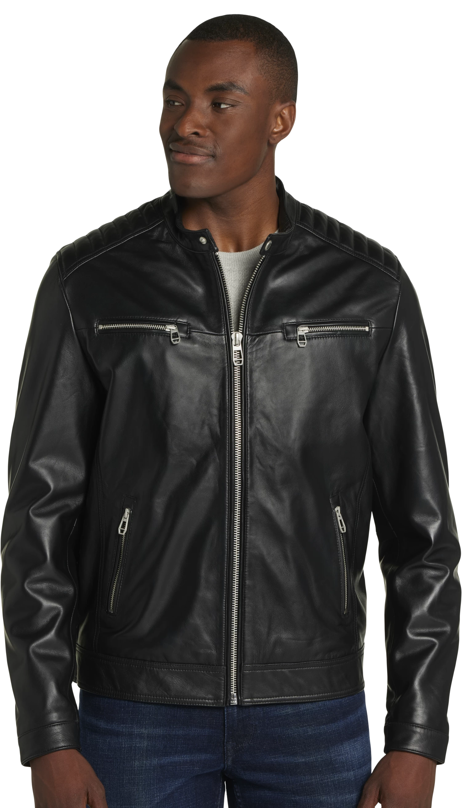 Leonardo Quilted Lambskin Leather Jacket