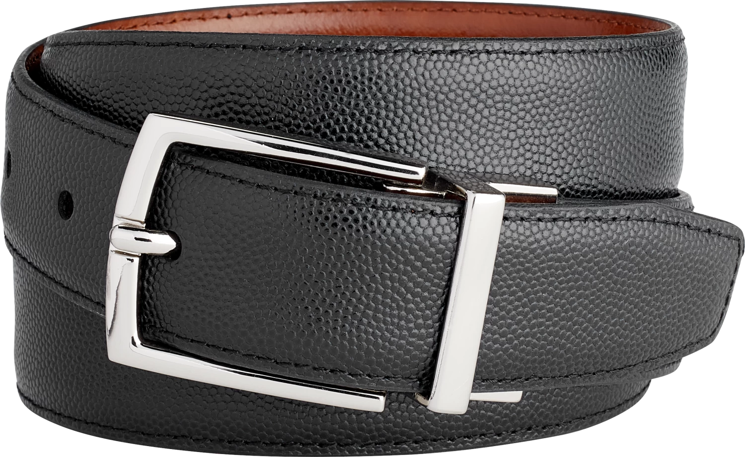 Reversible Pebble Texture Buckle Belt