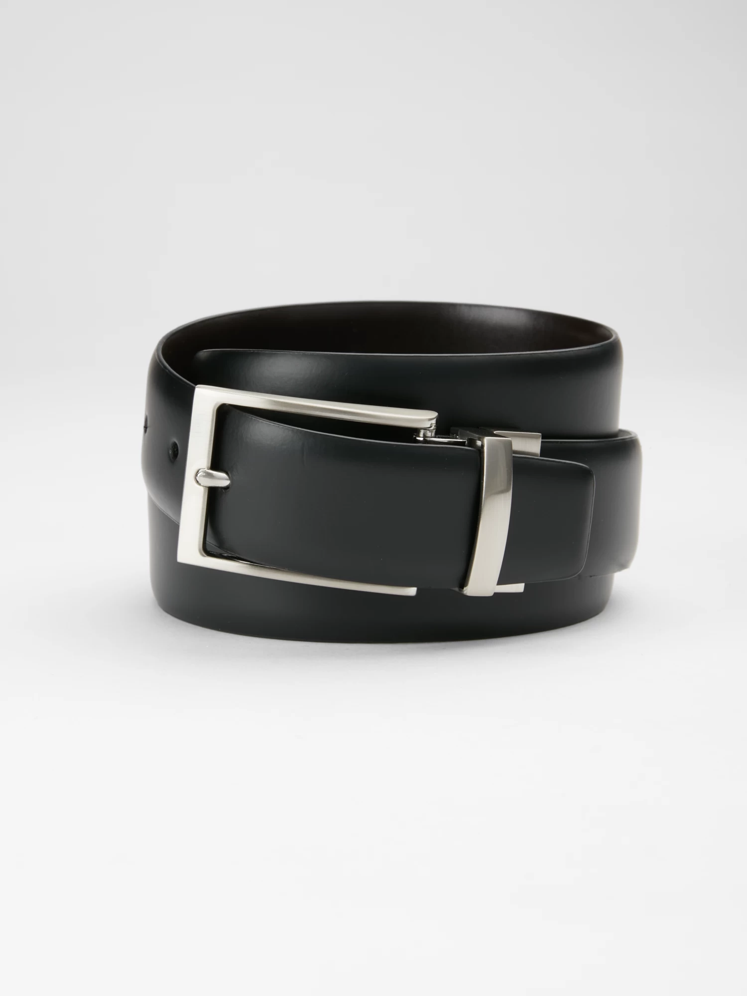 Calvin Klein 35mm Silver Tone Buckle Reversible Belt