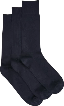 Bamboo Textured Socks, 3-Pack