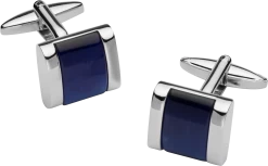 Fiber Optic Silver-Tone Cufflinks