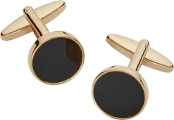 Onyx Gold-Tone Cufflinks