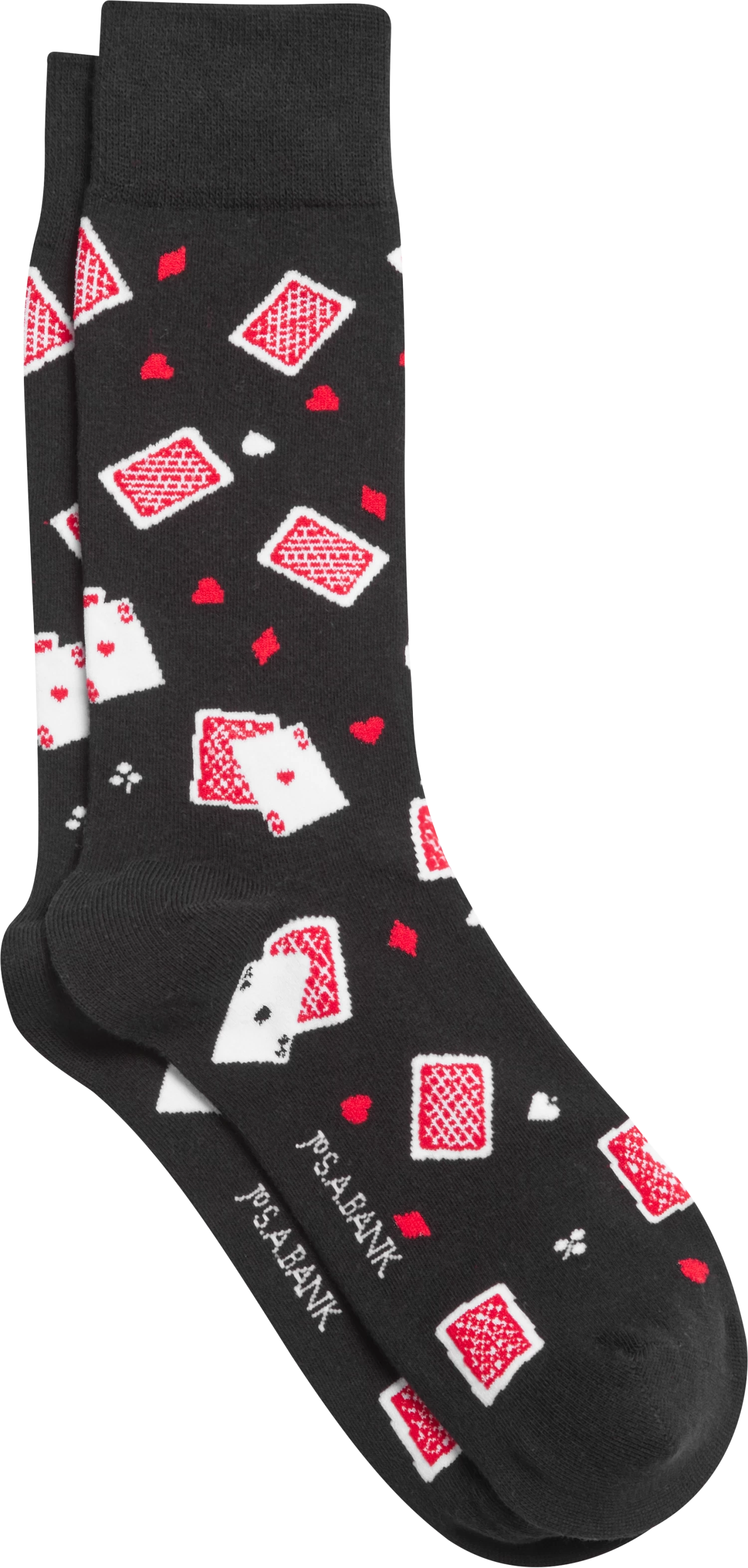 Cards Pattern Mid-Calf Socks