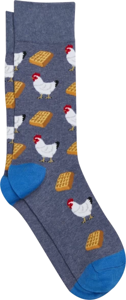 Chicken & Waffle Mid-Calf Socks