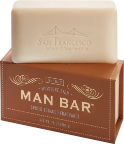 Man Bar Moisture Rich Spiced Tobacco Soap